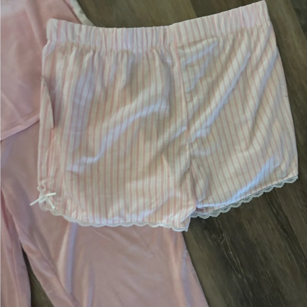 Girl’s Pink Pajama Set - 3-Piece Sleepwear by Sleep On It! Sz Large/XL